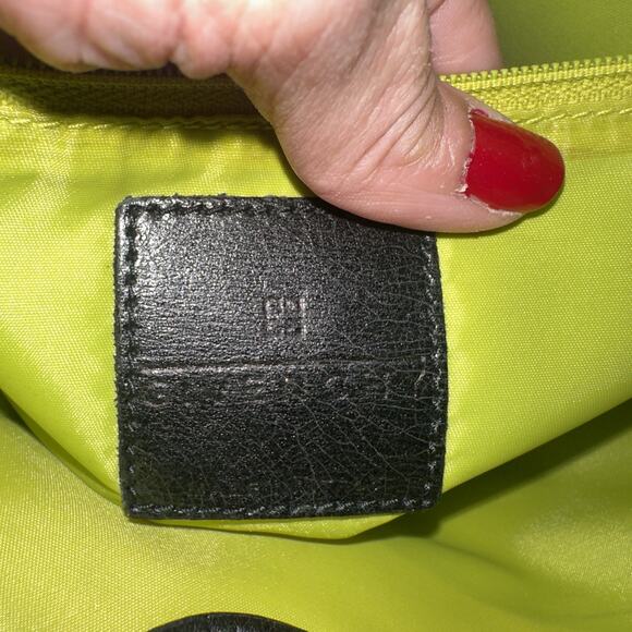 GIVENCHY Black Leather One Shoulder Bag Formal Shoulder Bag Crossbody Authentic - Picture 11 of 16